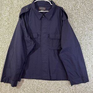 Tact Gear Shirt Mens 5X Navy Ripstop Button Up T8010 Outdoor Utility Tactical